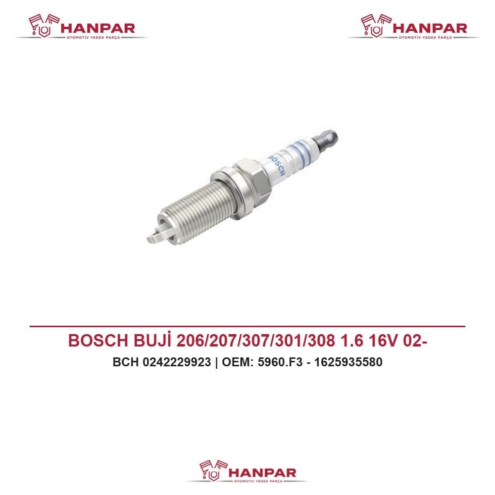 BOSCH BUJİ 206/207/307/301/308 1.6 16V 02-
