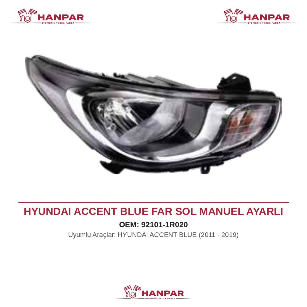 HYUNDAI ACCENT BLUE FAR SOL MANUEL AYARLI (2011-2019)