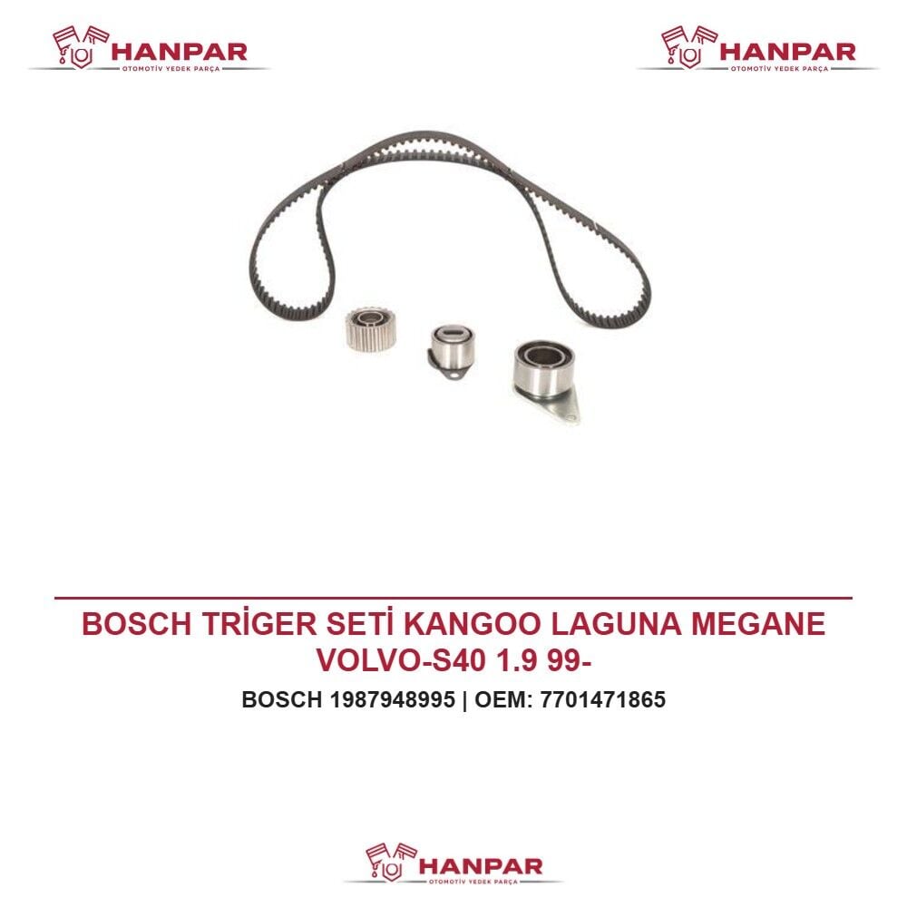 BOSCH TRİGER SETİ KANGOO LAGUNA MEGANE VOLVO-S40 1.9 99-