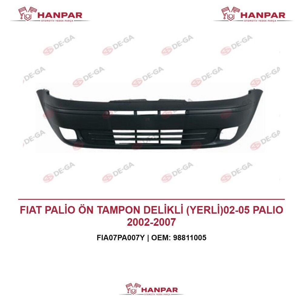FIAT PALİO ÖN TAMPON DELİKLİ (YERLİ)02-05 PALIO 2002-2007