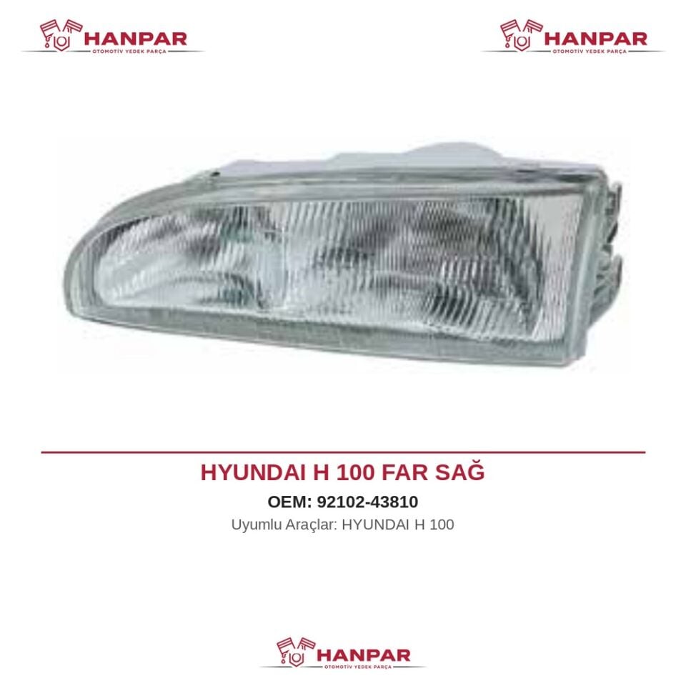 HYUNDAI H 100 FAR SAĞ