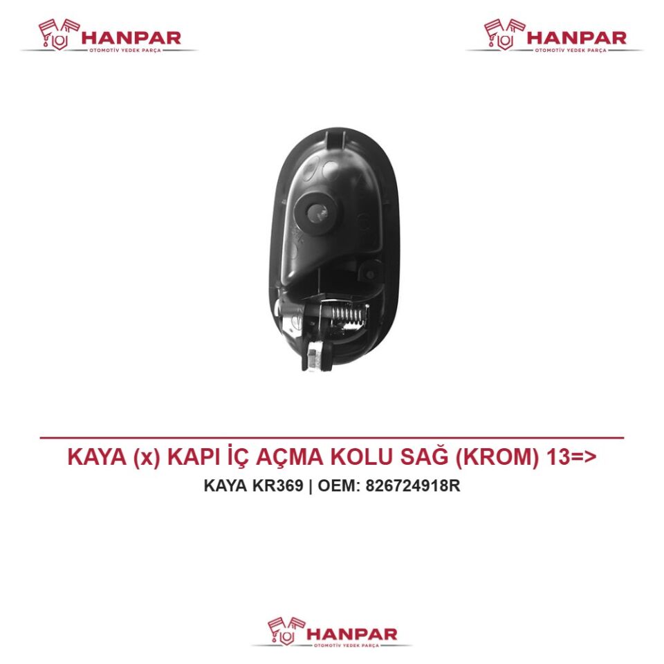 KAYA (x) KAPI İÇ AÇMA KOLU SAĞ (KROM) 13=>