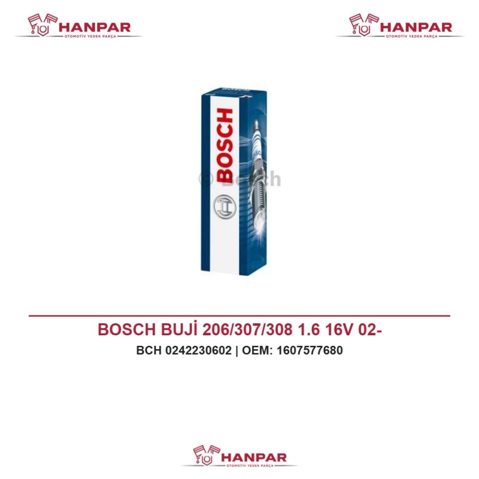BOSCH BUJİ 206/307/308 1.6 16V 02-