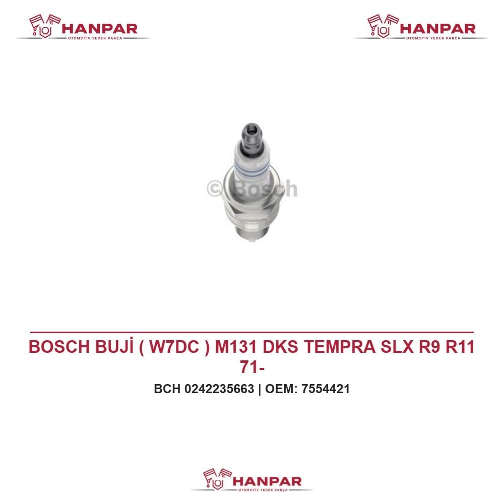 BOSCH BUJİ ( W7DC ) M131 DKS TEMPRA SLX R9 R11 71-