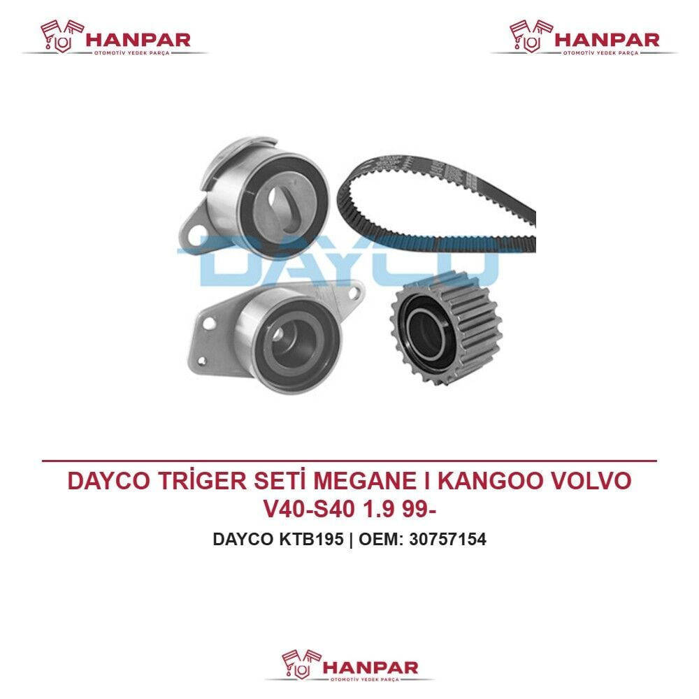 DAYCO TRİGER SETİ MEGANE I KANGOO VOLVO V40-S40 1.9 99-