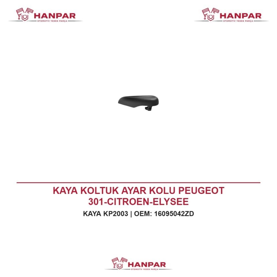 KAYA KOLTUK AYAR KOLU PEUGEOT 301-CITROEN-ELYSEE