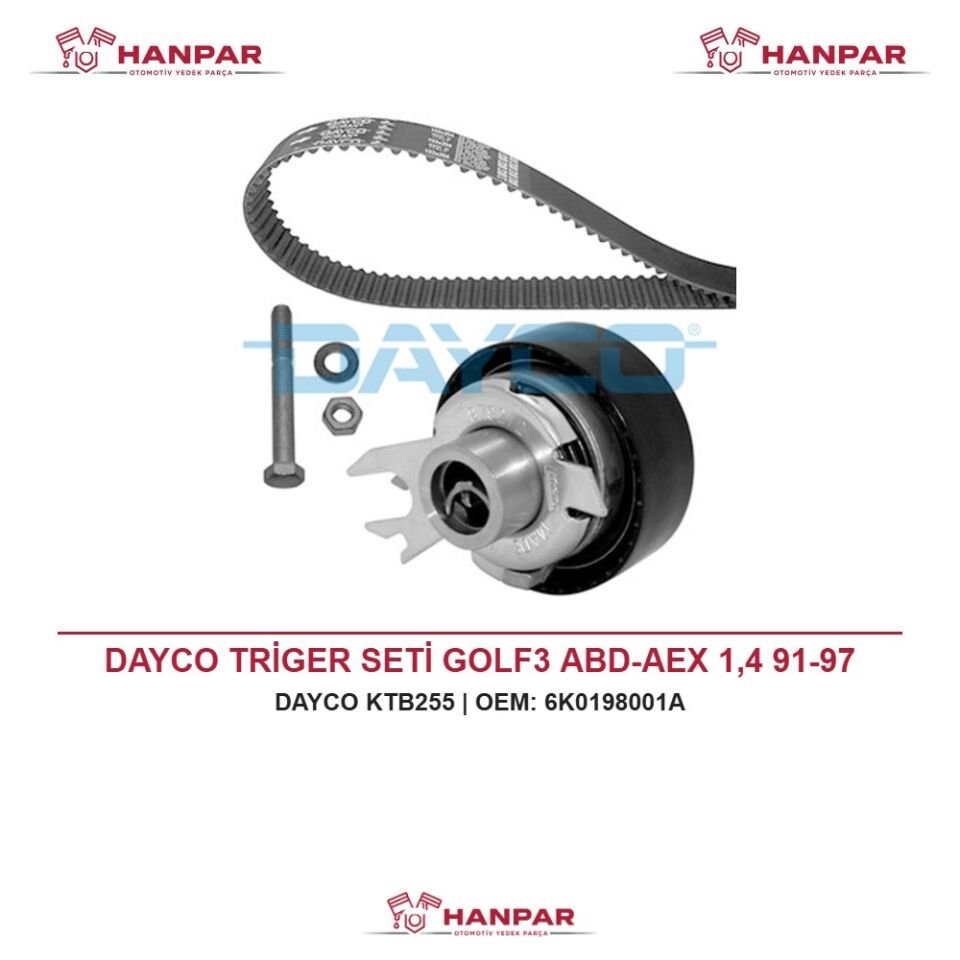DAYCO TRİGER SETİ GOLF3 ABD-AEX 1,4 91-97