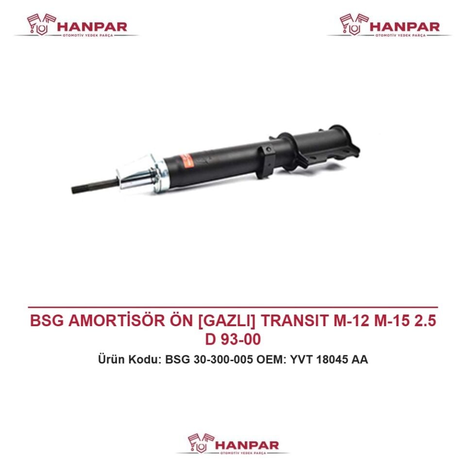 BSG AMORTİSÖR ÖN [GAZLI] TRANSIT M-12 M-15 2.5 D 93-00