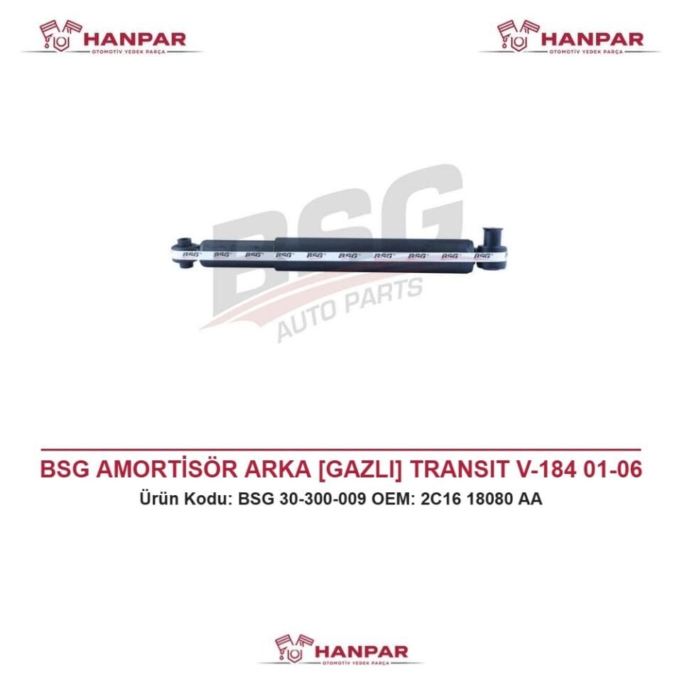 BSG AMORTİSÖR ARKA [GAZLI] TRANSIT V-184 01-06