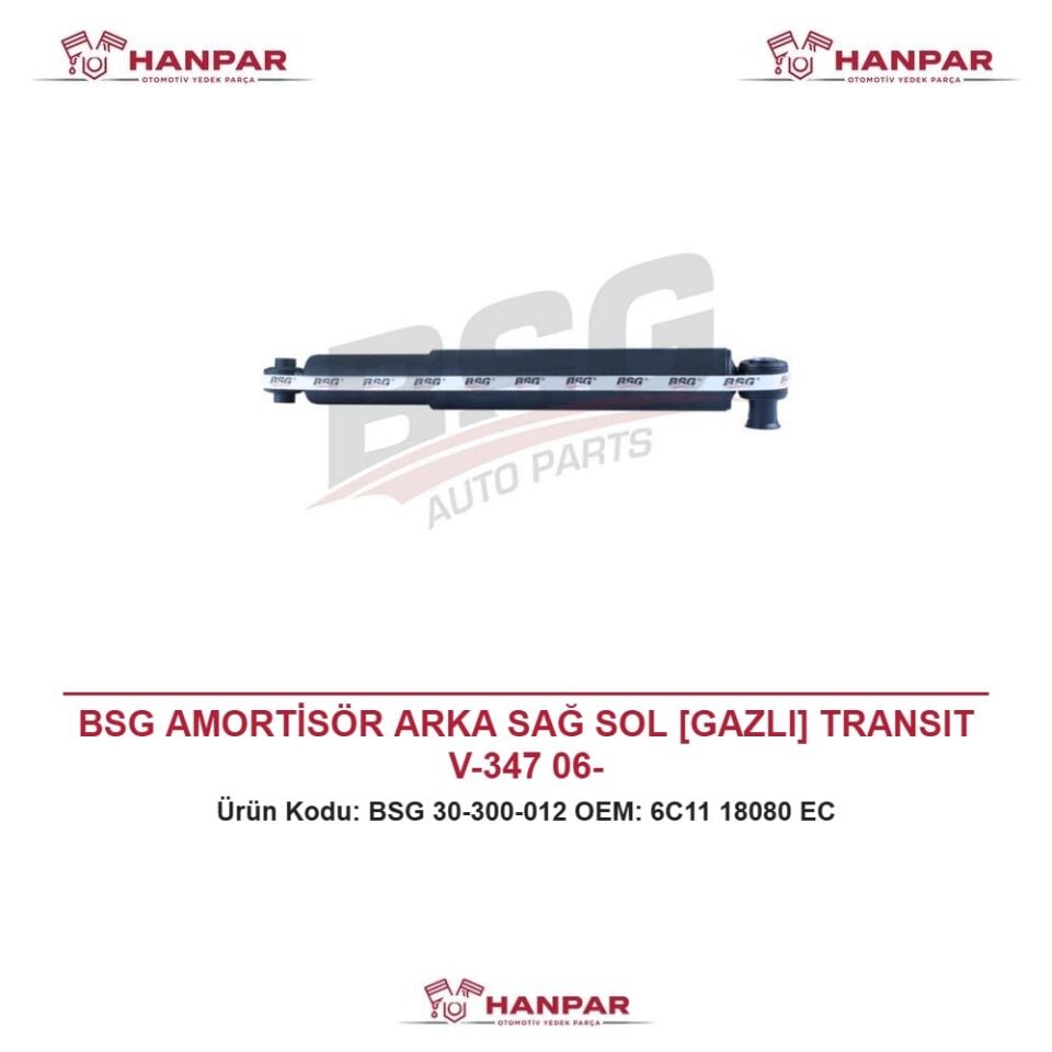 BSG AMORTİSÖR ARKA SAĞ SOL [GAZLI] TRANSIT V-347 06-