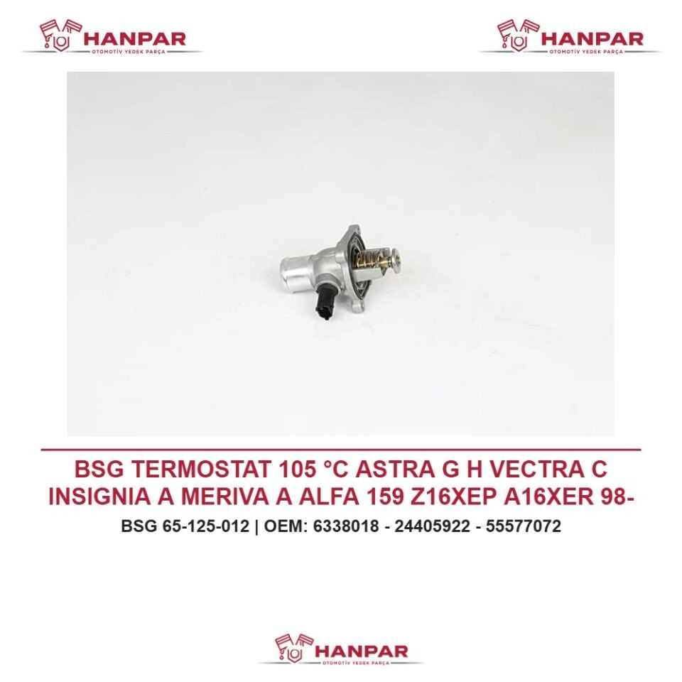 BSG TERMOSTAT 105 °C ASTRA G H VECTRA C INSIGNIA A MERIVA A ALFA 159 Z16XEP A16XER 98-