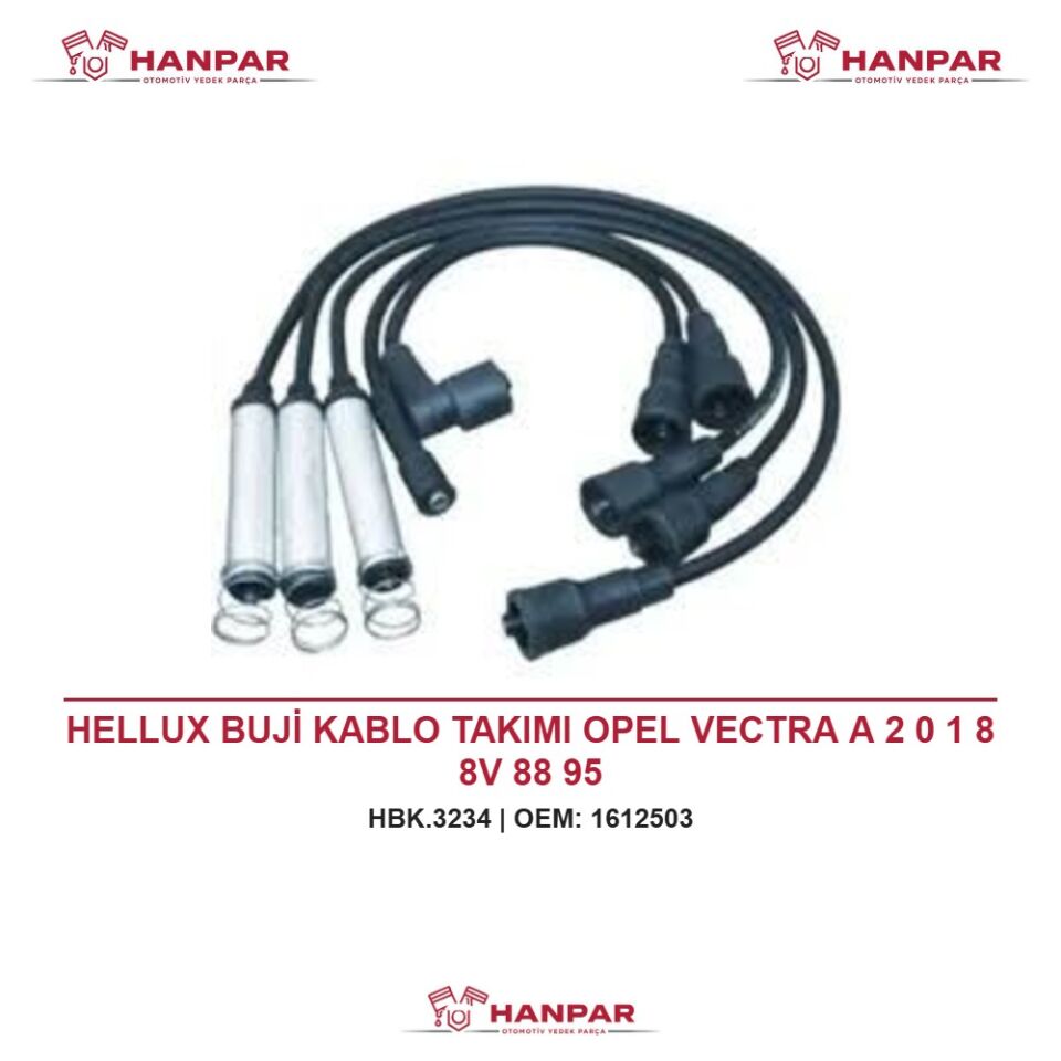 HELLUX BUJİ KABLO TAKIMI OPEL VECTRA A 2 0 1 8 8V 88 95