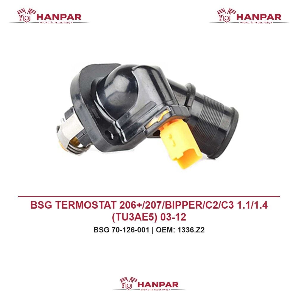 BSG TERMOSTAT 206+/207/BIPPER/C2/C3 1.1/1.4 (TU3AE5) 03-12