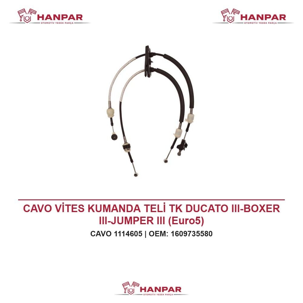 CAVO VİTES KUMANDA TELİ TK DUCATO III-BOXER III-JUMPER III (Euro5)