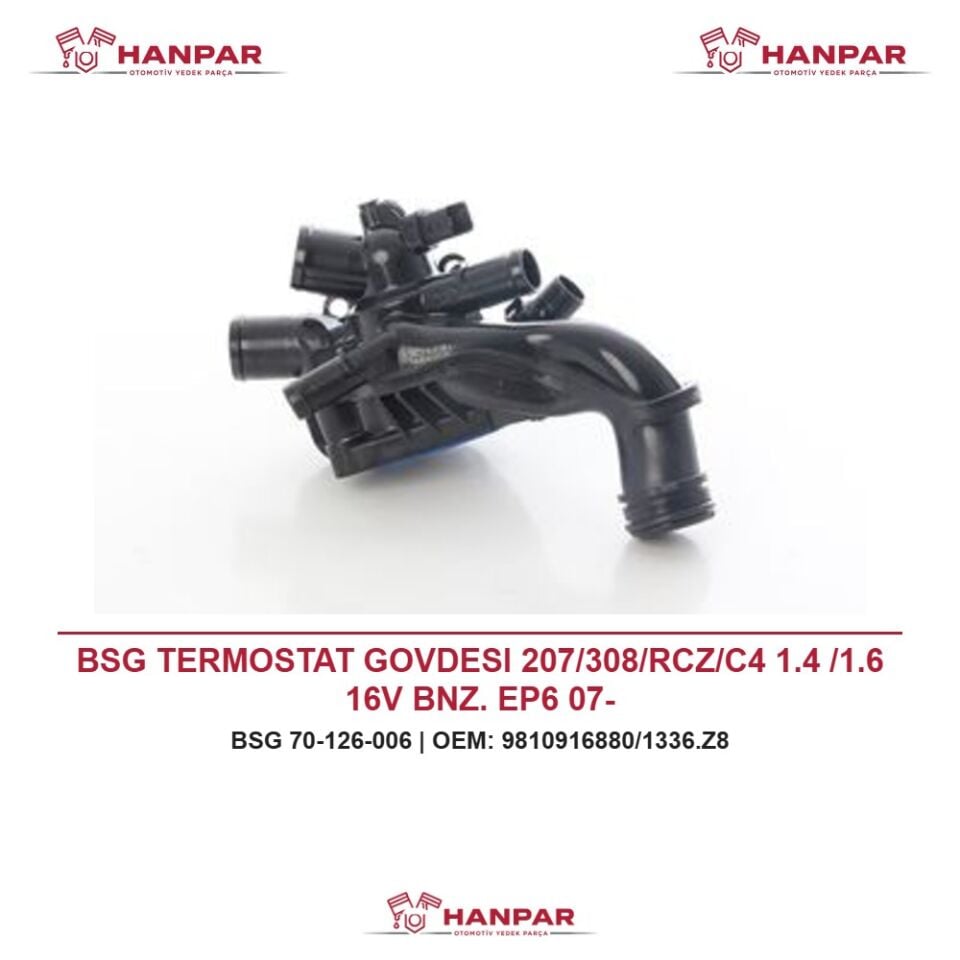 BSG TERMOSTAT GOVDESI 207/308/RCZ/C4 1.4 /1.6 16V BNZ. EP6 07-