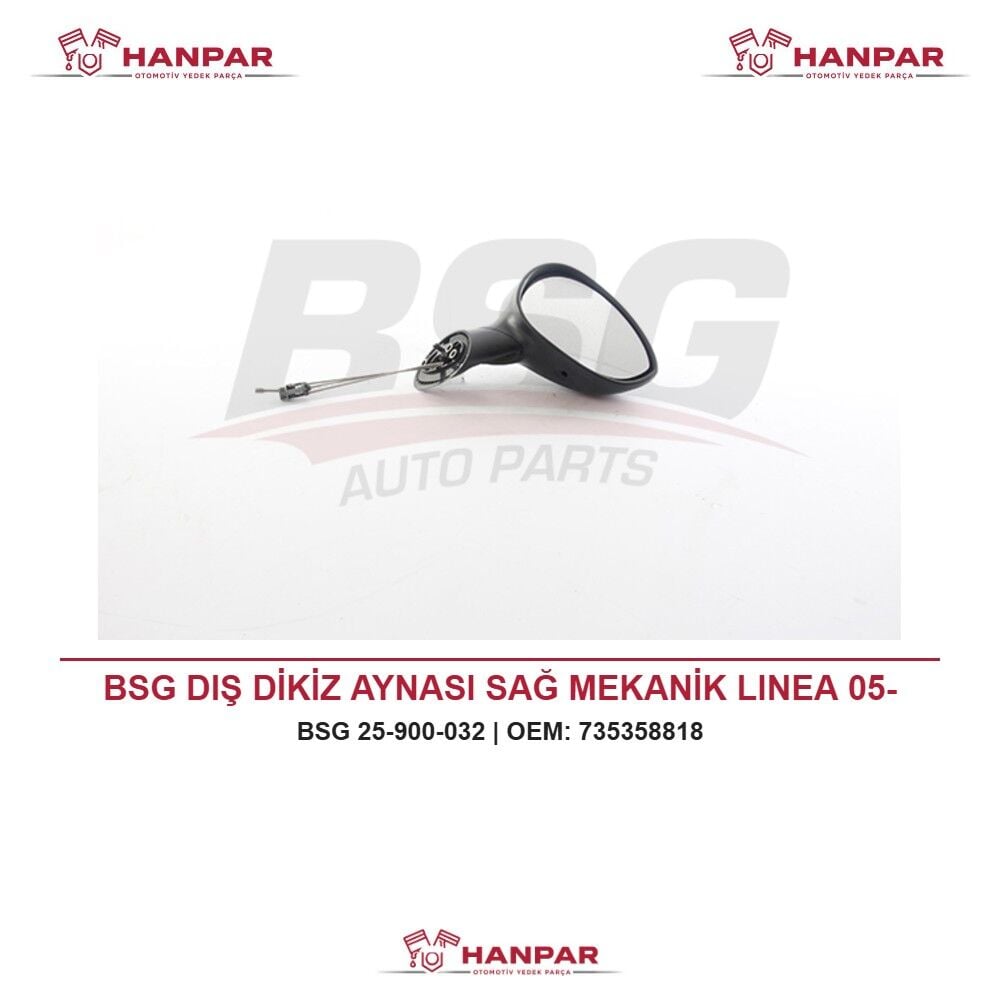 BSG DIŞ DİKİZ AYNASI SAĞ MEKANİK LINEA 05-