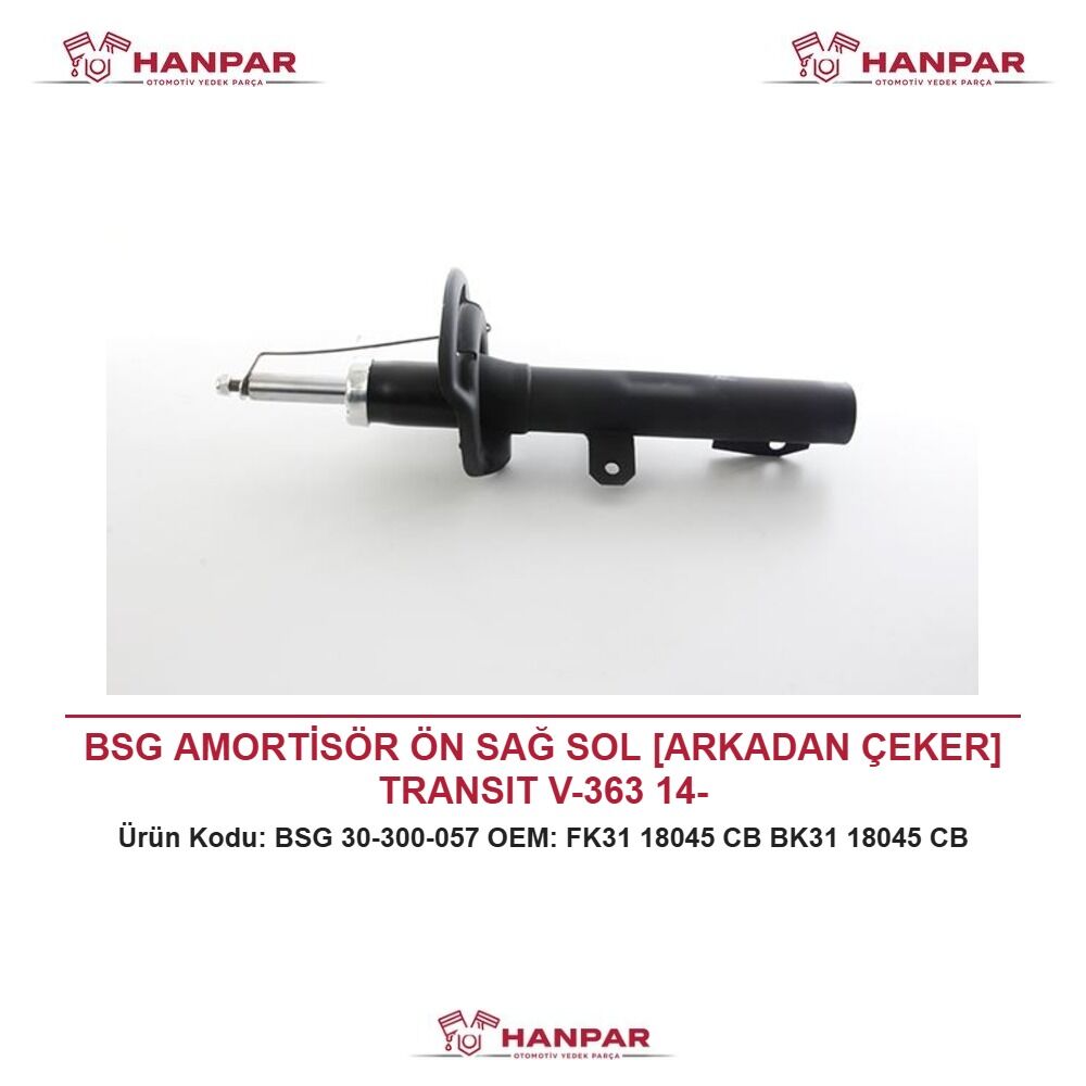 BSG AMORTİSÖR ÖN SAĞ SOL [ARKADAN ÇEKER] TRANSIT V-363 14-