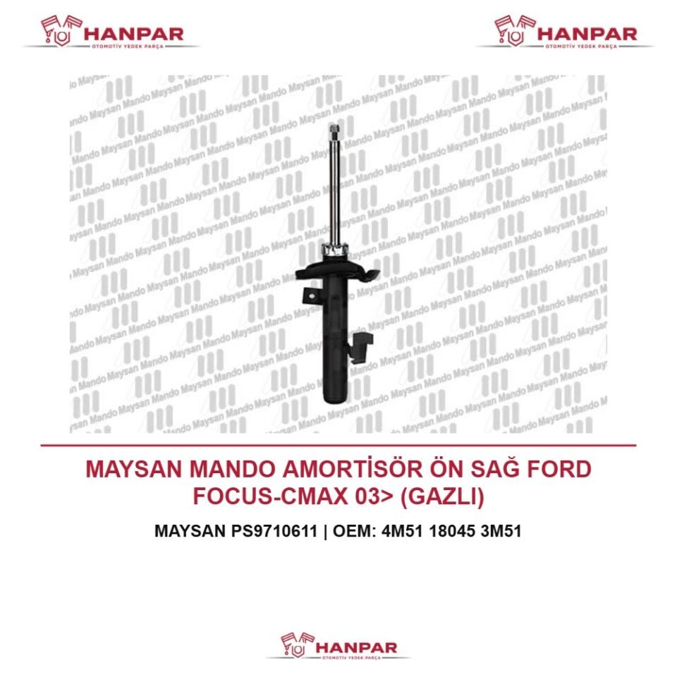MAYSAN MANDO AMORTİSÖR ÖN SAĞ FORD FOCUS-CMAX 03> (GAZLI)