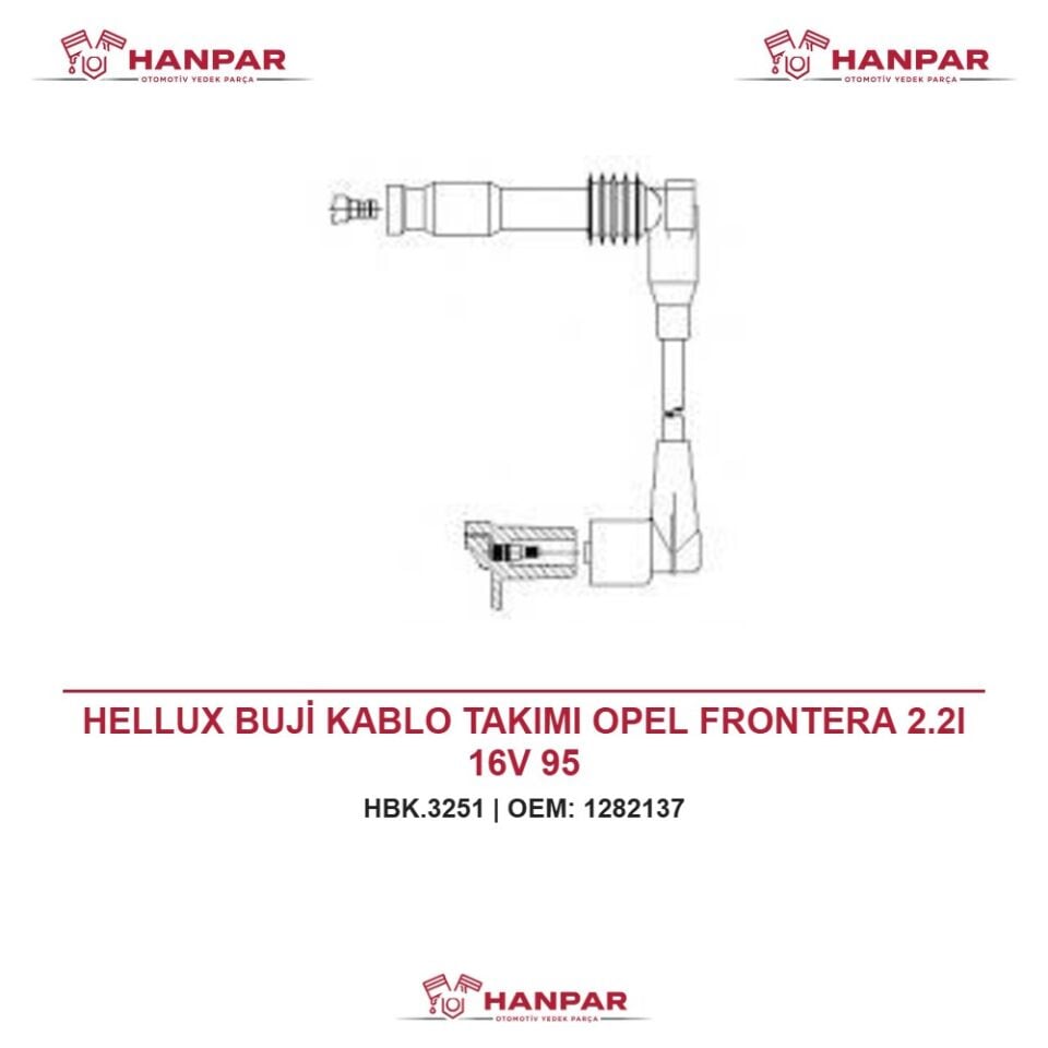 HELLUX BUJİ KABLO TAKIMI OPEL FRONTERA 2.2I 16V 95