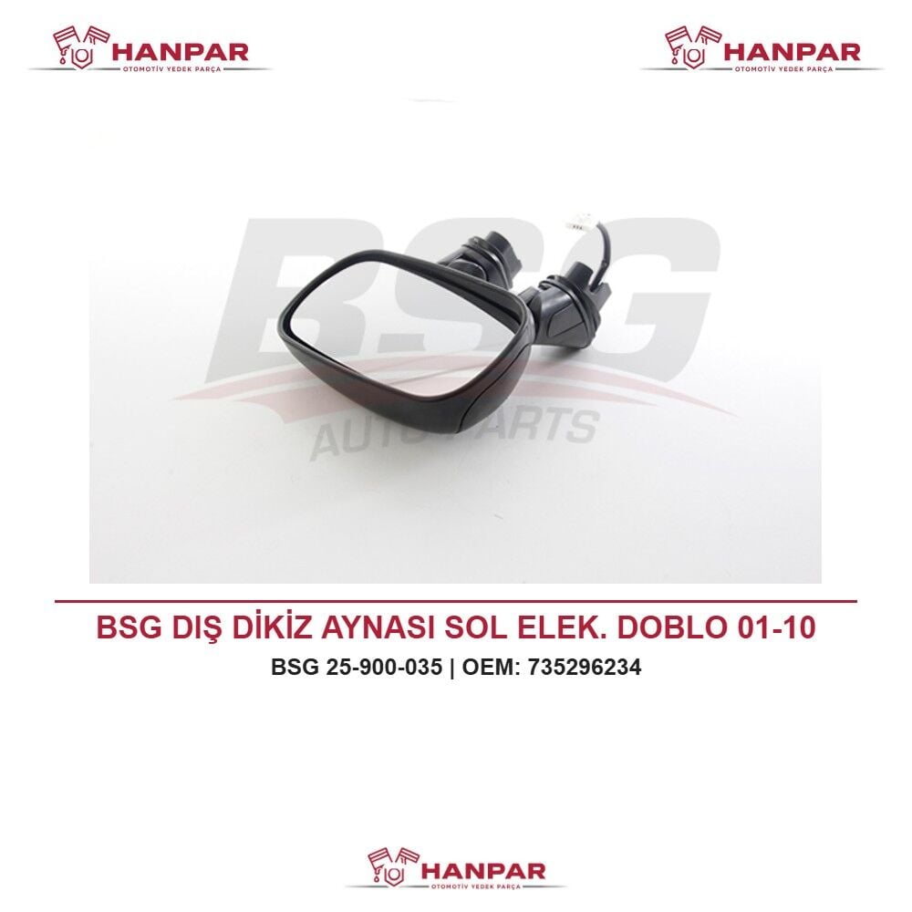 BSG DIŞ DİKİZ AYNASI SOL ELEK. DOBLO 01-10