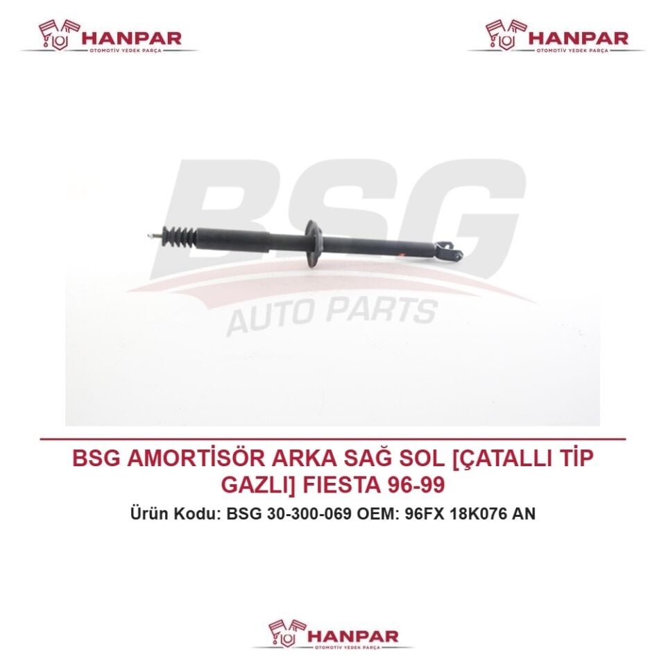 BSG AMORTİSÖR ARKA SAĞ SOL [ÇATALLI TİP GAZLI] FIESTA 96-99
