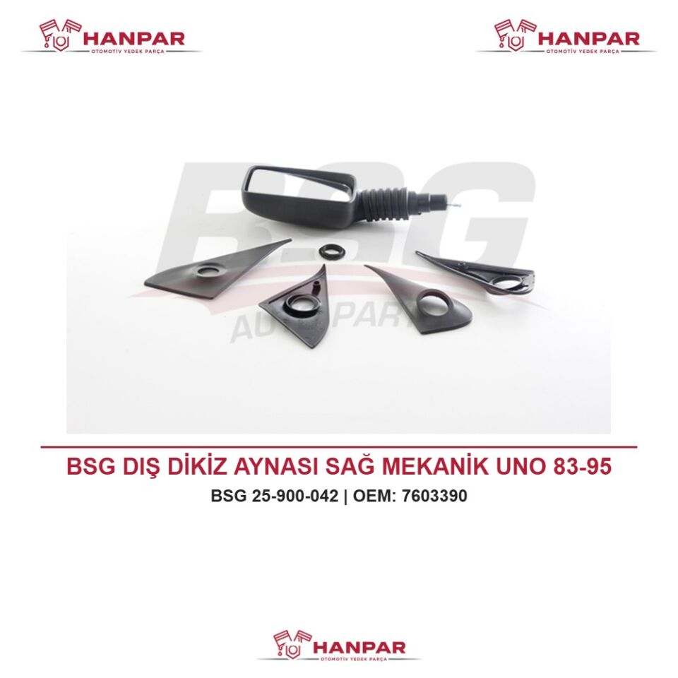 BSG DIŞ DİKİZ AYNASI SAĞ MEKANİK UNO 83-95