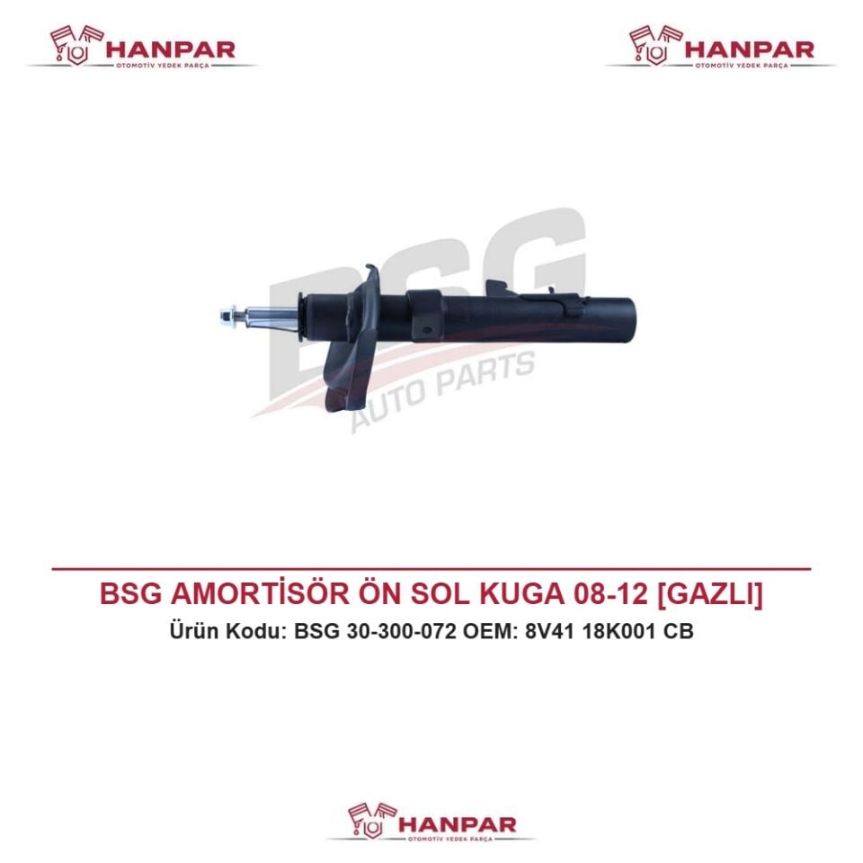 BSG AMORTİSÖR ÖN SOL KUGA 08-12 [GAZLI]
