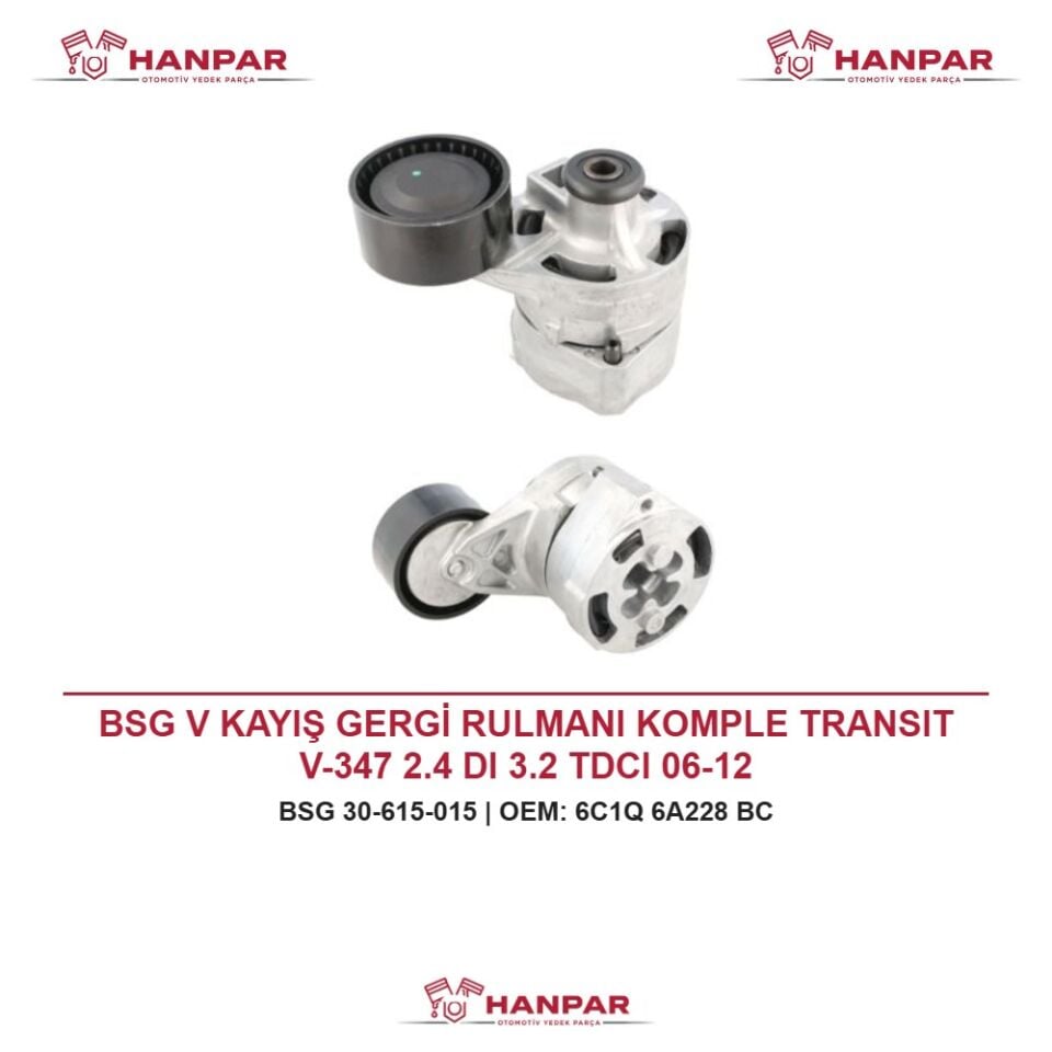 BSG V KAYIŞ GERGİ RULMANI KOMPLE TRANSIT V-347 2.4 DI 3.2 TDCI 06-12