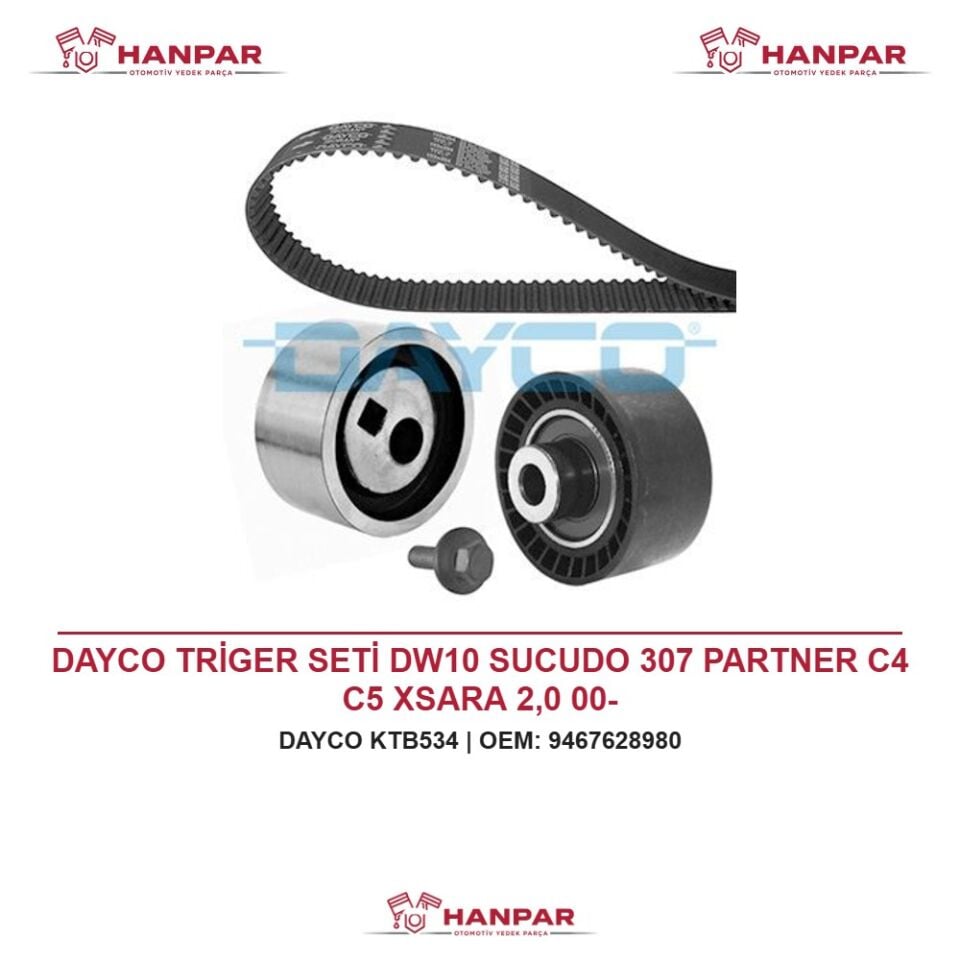 DAYCO TRİGER SETİ DW10 SUCUDO 307 PARTNER C4 C5 XSARA 2,0 00-