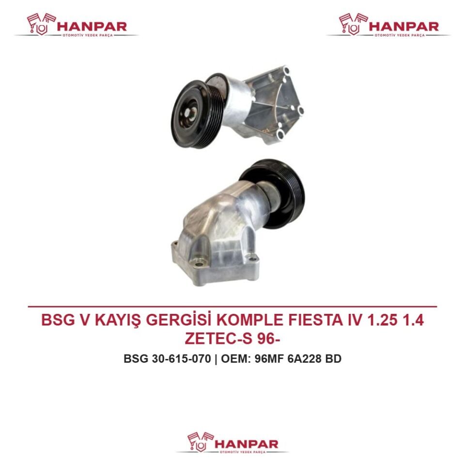 BSG V KAYIŞ GERGİSİ KOMPLE FIESTA IV 1.25 1.4 ZETEC-S 96-