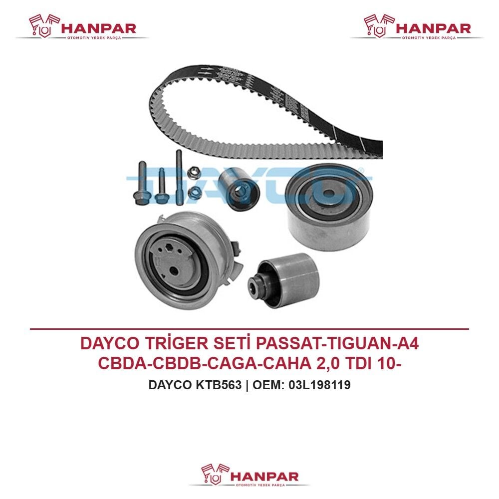 DAYCO TRİGER SETİ PASSAT-TIGUAN-A4 CBDA-CBDB-CAGA-CAHA 2,0 TDI 10-