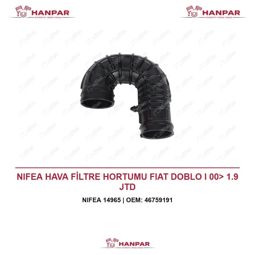 NIFEA HAVA FİLTRE HORTUMU FIAT DOBLO I 00> 1.9 JTD