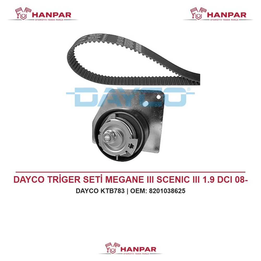 DAYCO TRİGER SETİ MEGANE III SCENIC III 1.9 DCI 08-