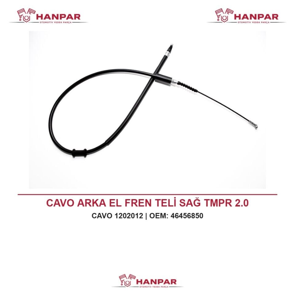 CAVO ARKA EL FREN TELİ SAĞ TMPR 2.0