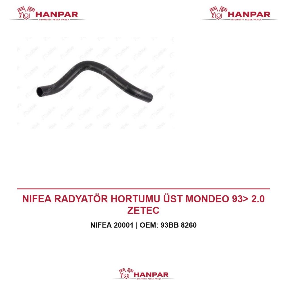 NIFEA RADYATÖR HORTUMU ÜST MONDEO 93> 2.0 ZETEC