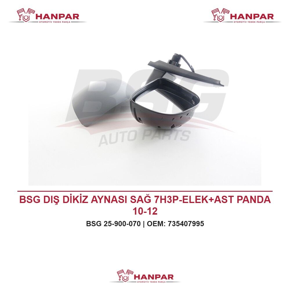 BSG DIŞ DİKİZ AYNASI SAĞ 7H3P-ELEK+AST PANDA 10-12