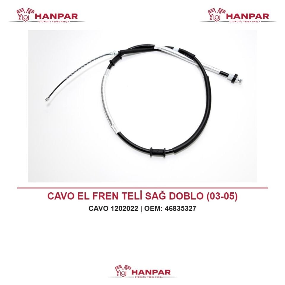 CAVO EL FREN TELİ SAĞ DOBLO (03-05)