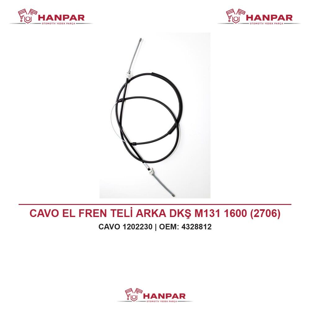 CAVO EL FREN TELİ ARKA DKŞ M131 1600 (2706)
