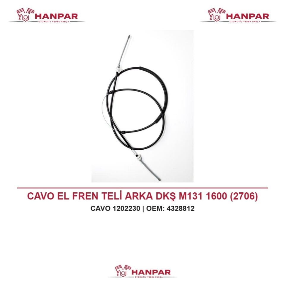 CAVO EL FREN TELİ ARKA DKŞ M131 1600 (2706)