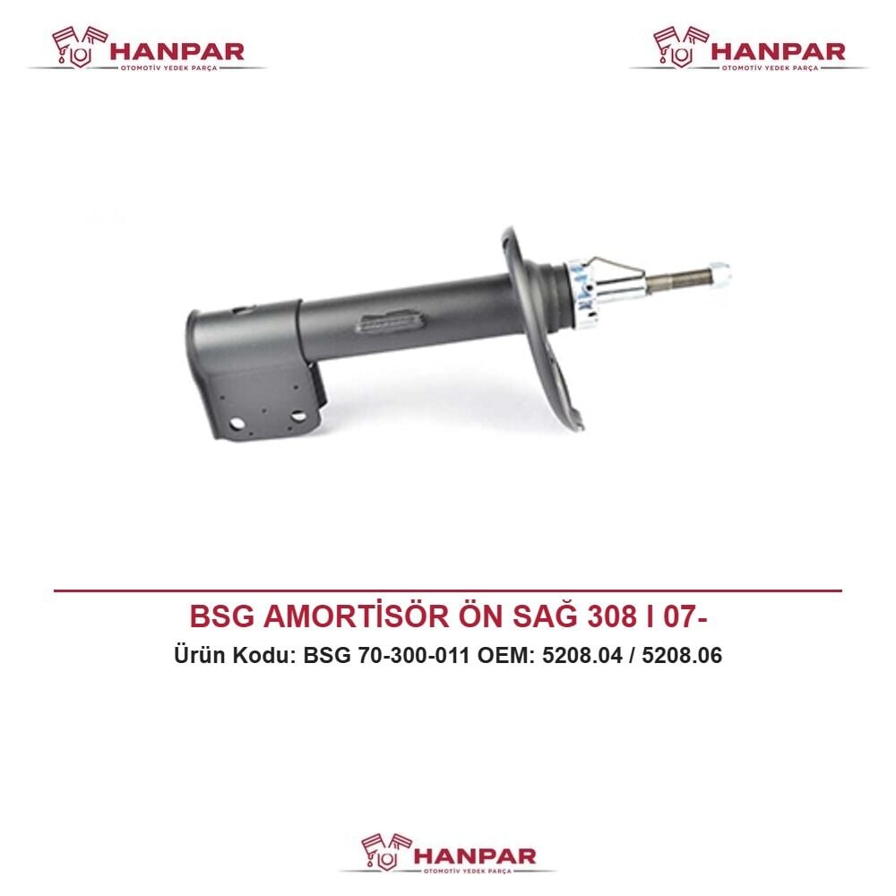 BSG AMORTİSÖR ÖN SAĞ 308 I 07-