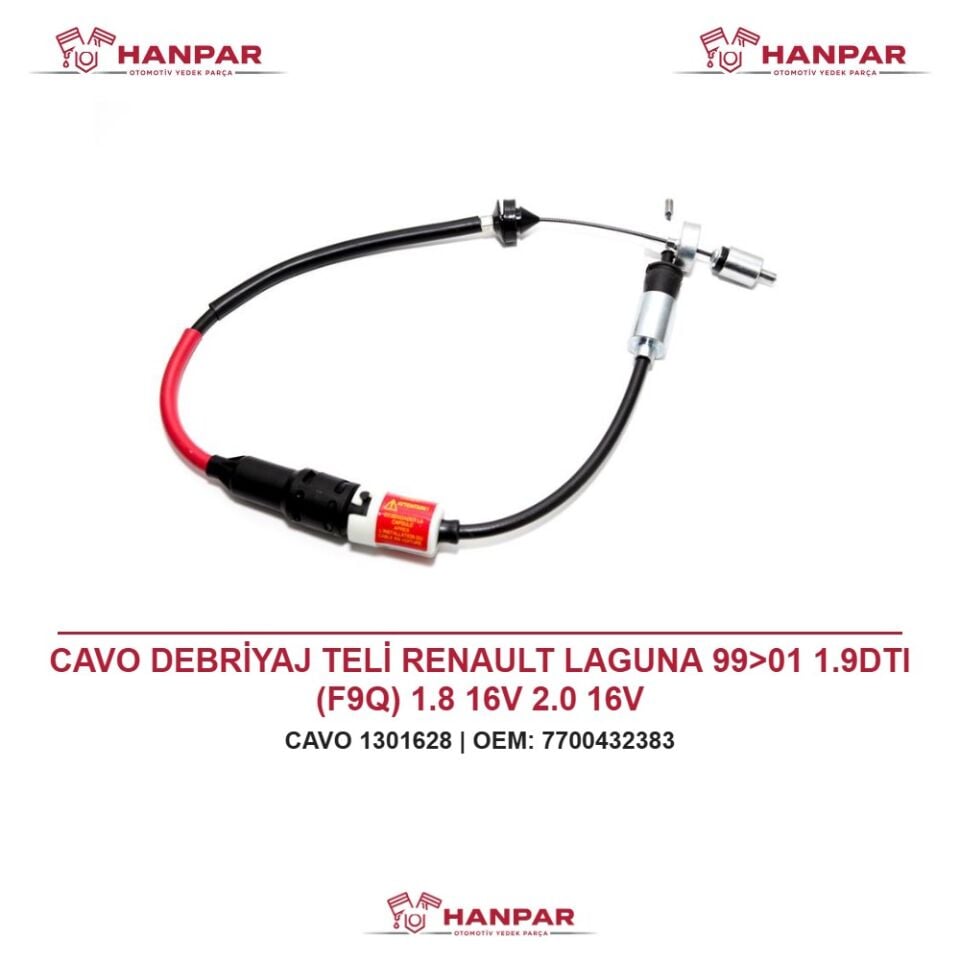 CAVO DEBRİYAJ TELİ RENAULT LAGUNA 99>01 1.9DTI (F9Q) 1.8 16V 2.0 16V