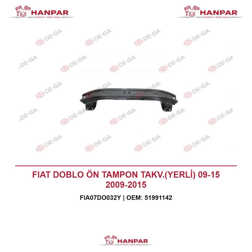 FIAT DOBLO ÖN TAMPON TAKV.(YERLİ) 09-15 2009-2015