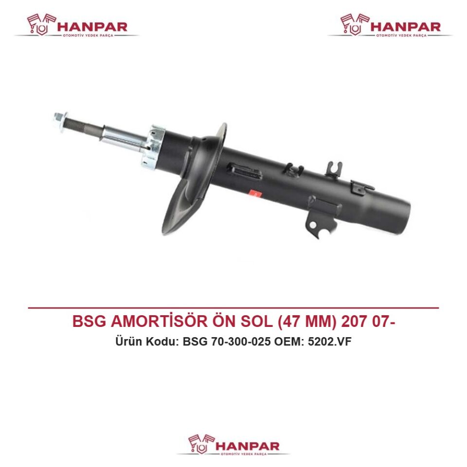 BSG AMORTİSÖR ÖN SOL (47 MM) 207 07-