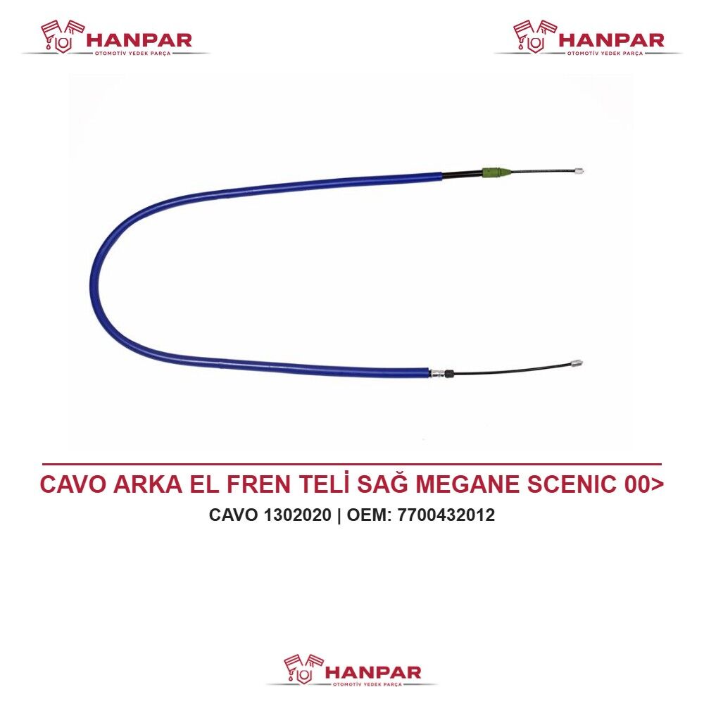 CAVO ARKA EL FREN TELİ SAĞ MEGANE SCENIC 00>