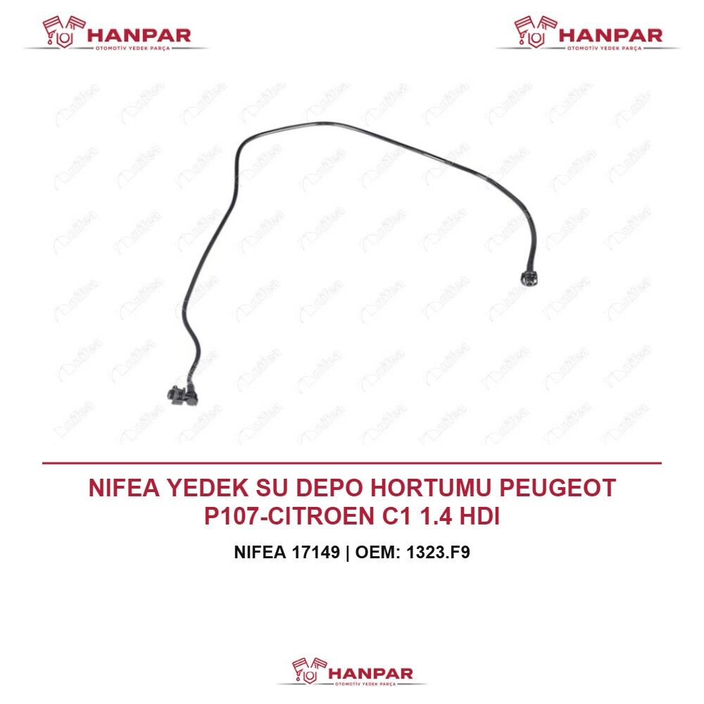 NIFEA YEDEK SU DEPO HORTUMU PEUGEOT P107-CITROEN C1 1.4 HDI