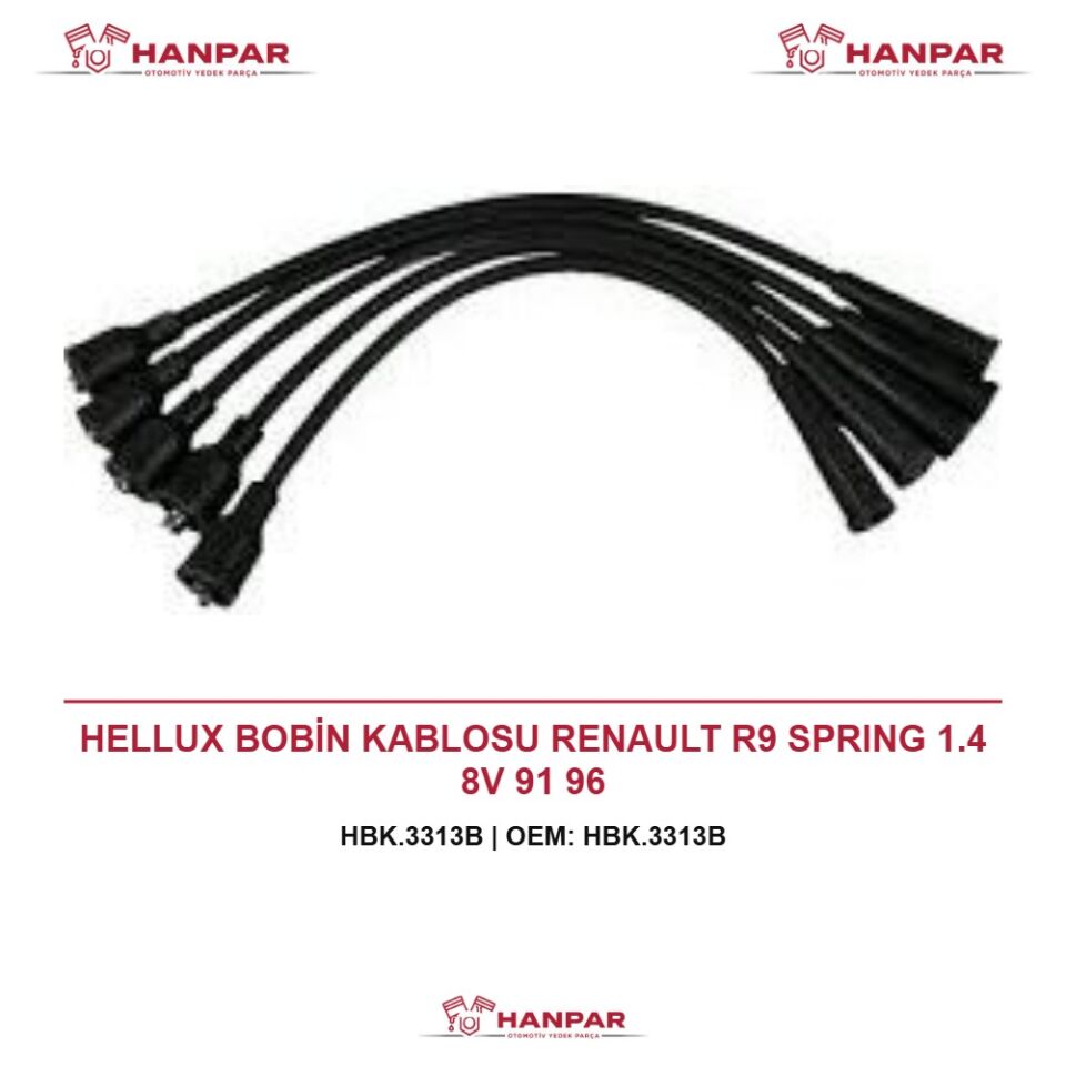 HELLUX BOBİN KABLOSU RENAULT R9 SPRING 1.4 8V 91 96