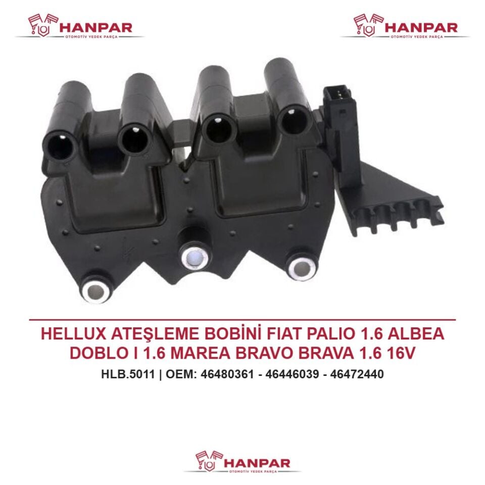 HELLUX ATEŞLEME BOBİNİ FIAT PALIO 1.6 ALBEA DOBLO I 1.6 MAREA BRAVO BRAVA 1.6 16V
