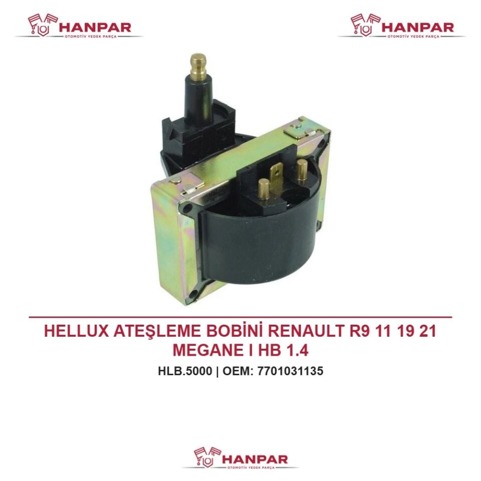 HELLUX ATEŞLEME BOBİNİ RENAULT R9 11 19 21 MEGANE I HB 1.4