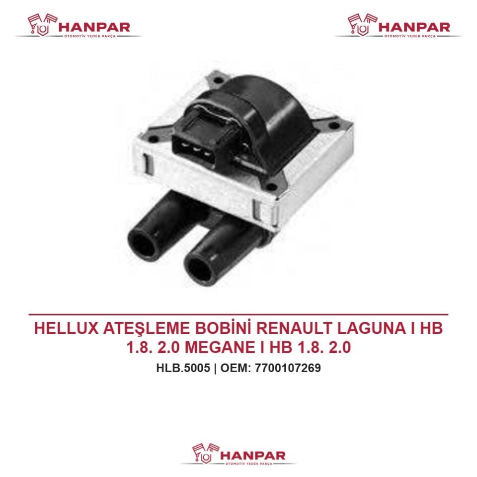 HELLUX ATEŞLEME BOBİNİ RENAULT LAGUNA I HB 1.8. 2.0 MEGANE I HB 1.8. 2.0