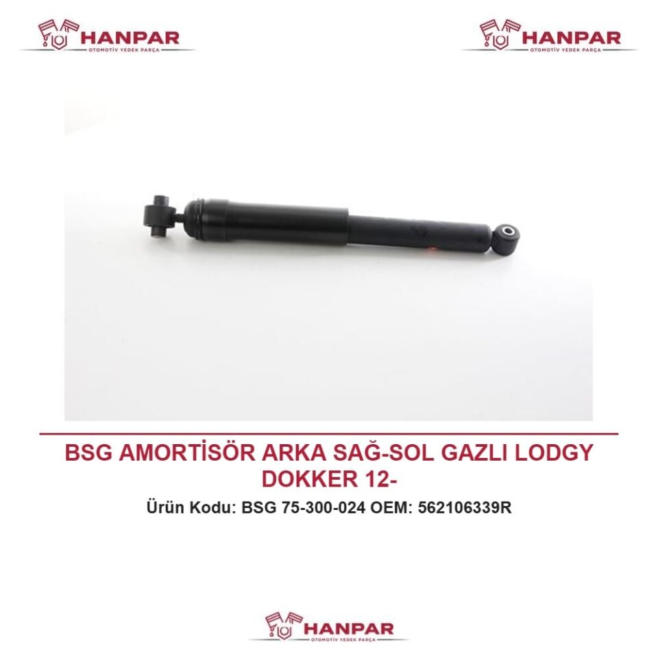 BSG AMORTİSÖR ARKA SAĞ-SOL GAZLI LODGY DOKKER 12-